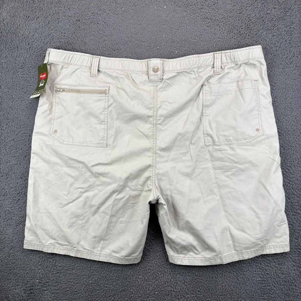 Wrangler Outdoor Performance Cargo Shorts Mens 50 Khaki‎ Relaxed NW934FK NWT